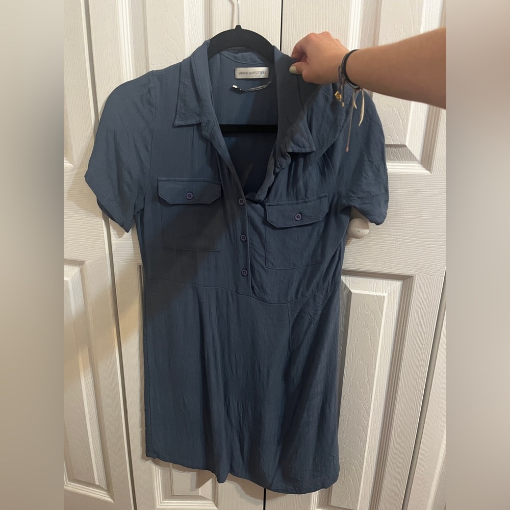 Blue Urban Outfitters Collar Dress
